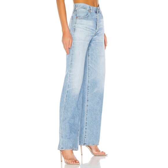 CITIZENS OF HUMANITY Annina Jeans Baggy Loose Tularosa Light Wash Wide Leg 25 - Picture 2 of 12